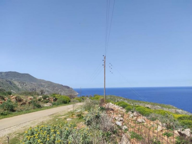 Omprogialos Kreta, Omprogialos: Grundstück mit unverbaubarem Meerblick zu verkaufen Grundstück kaufen